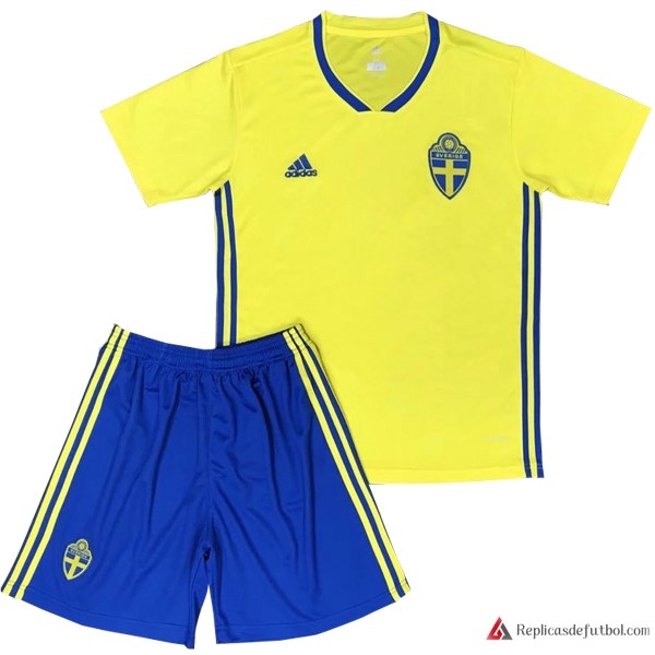 Camiseta Seleccion Suecia Niño Primera equipación 2018